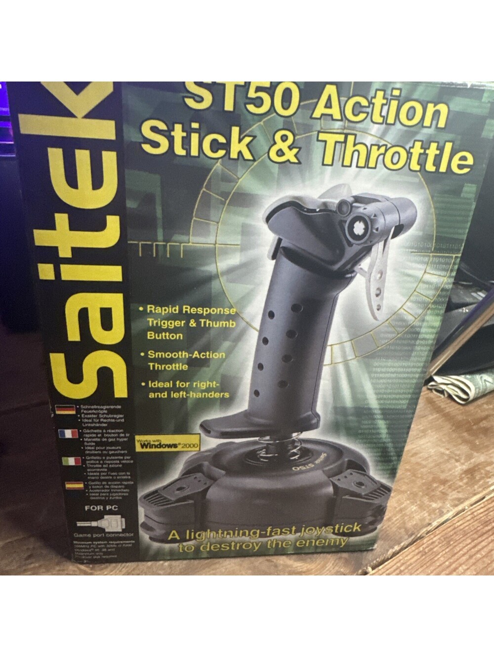 Saitek Action Stick & Throttle (ST50) Video Games Controller